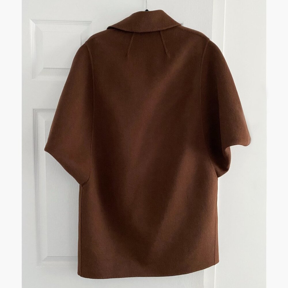 Michael Kors Doubleface Cape in Brown, size Medium - Picture 4 of 7